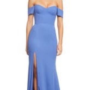 BRAND NEW (w/tag)	 Dress the Population Logan Off the Shoulder Evening Dress